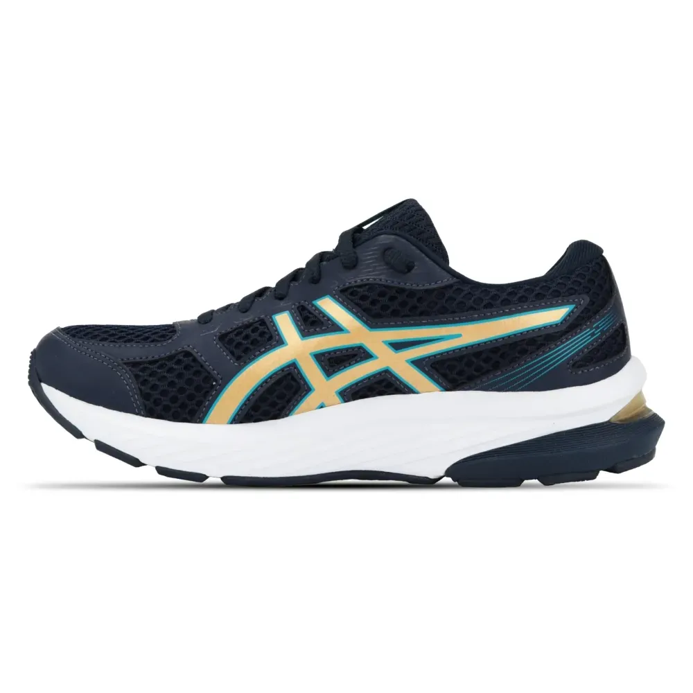 Tênis Asics Gel-Nagoya ST azul vista lateral destacando design e detalhes